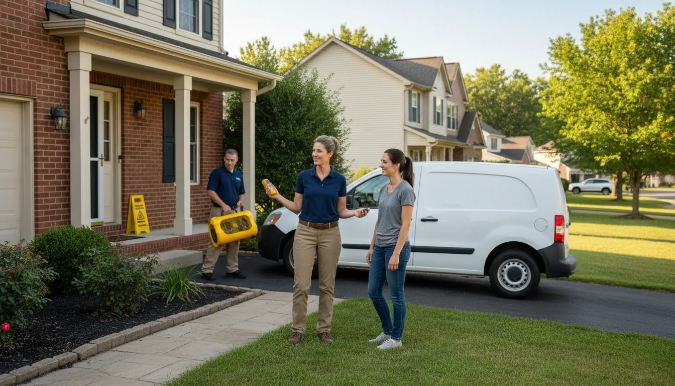 Water restoration image for Dehumidification And Cleanup Services in Vidor, TX
